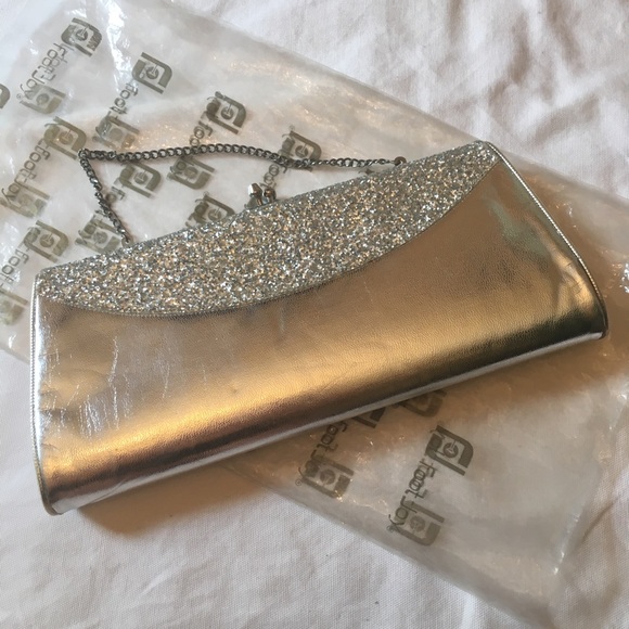 Vintage silver cocktail purse - Picture 1 of 4